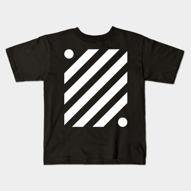 Diagonal Line Kids T-Shirt by ganola